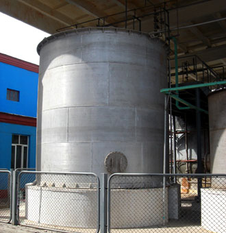 德阳某化工厂定制的8立方不锈钢储罐